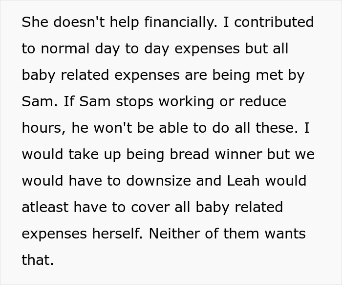 Text excerpt discussing financial struggles in a woman's marriage as she refuses to sacrifice life for a baby. Text excerpt discussing financial struggles in a woman's marriage as she refuses to sacrifice life for a baby.
