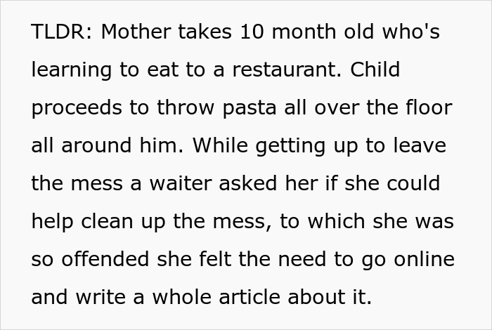 Mom Shocked People Expect Her To Clean Up After Her Baby Mom Shocked People Expect Her To Clean Up After Her Baby