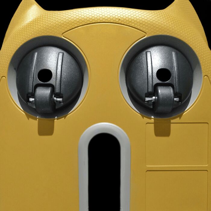 An image of an object that looks like it's surprised