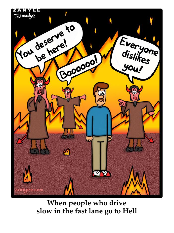 A man in hell surrounded by devils