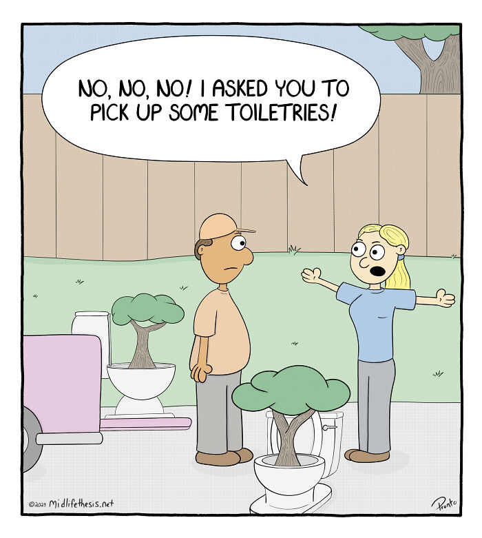 25 Single Panel Cartoons From The "Midlife Thesis" Comic Strip Series