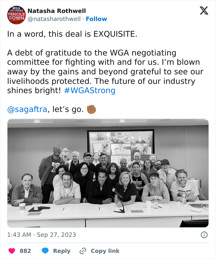 “No More AI”: Hollywood Writers' Strike Is Over After 5 Months, Here's What Shows You Can Expect To Come Back “No More AI”: Hollywood Writers' Strike Is Over After 5 Months, Here's What Shows You Can Expect To Come Back