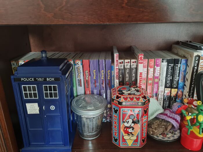 The Two Different Bookshelves In My Place! I'm A Huge Fandom Nut As You Can Tell 😂