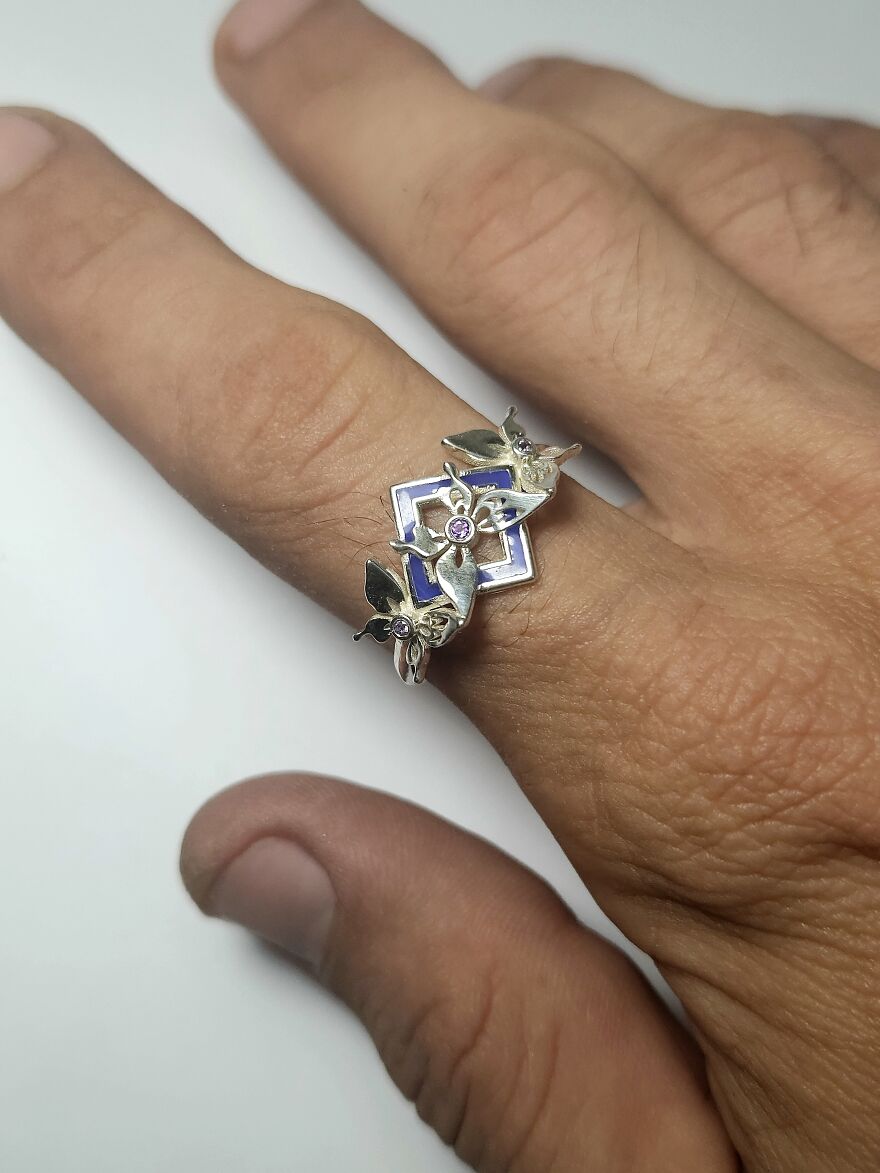 A Collection Of Honkai Starrail And Genshin Impact Inspired Jewelry, Nails, And Fanart Made By Geek Artists.