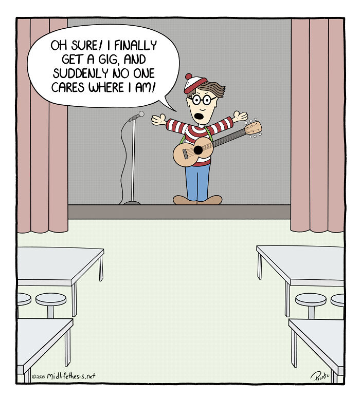 25 Single Panel Cartoons From The "Midlife Thesis" Comic Strip Series