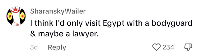 Woman Goes Viral For Revealing What Made Her Trip To Egypt A Nightmare