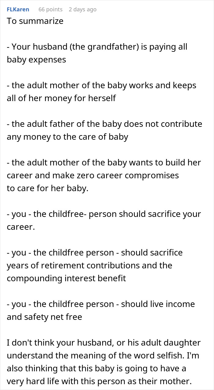 Comment discussing a woman’s marriage ending due to refusal to sacrifice her life for a baby and related family conflicts. Comment discussing a woman’s marriage ending due to refusal to sacrifice her life for a baby and related family conflicts.