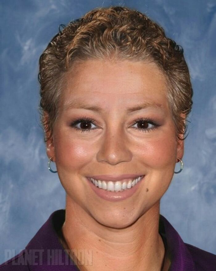 Mariah Carey photoshopped to look like an ordinary person