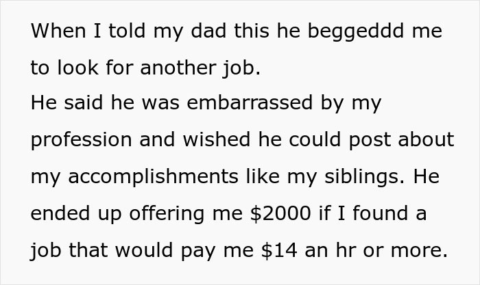 Dad Offers Daughter A Deal So She Changes The Job He&rsquo;s Embarrassed About, He Ends Up With Nothing