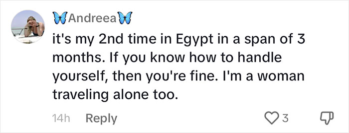 Woman Goes Viral For Revealing What Made Her Trip To Egypt A Nightmare