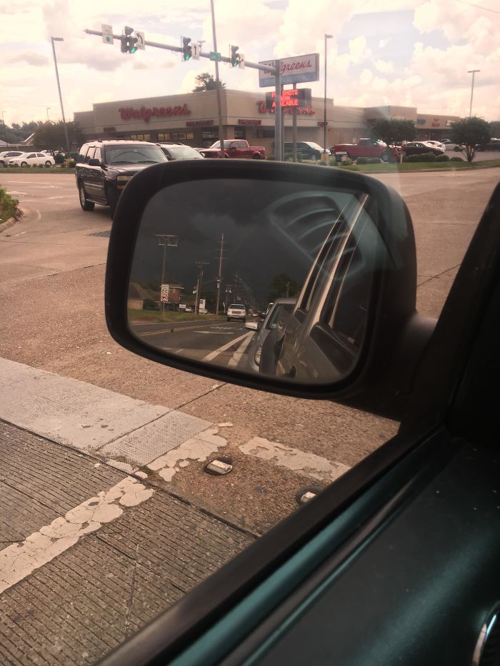 The Clear Blue In Front Of Me Compared To The Dark Abyss Behind Me