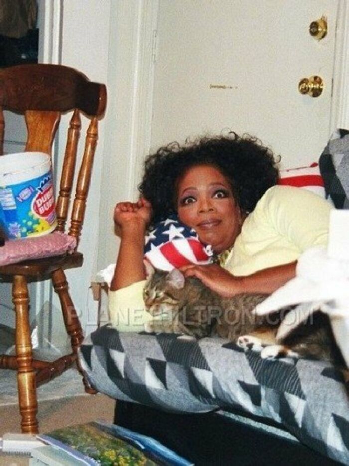 Oprah photoshopped to look like an ordinary person
