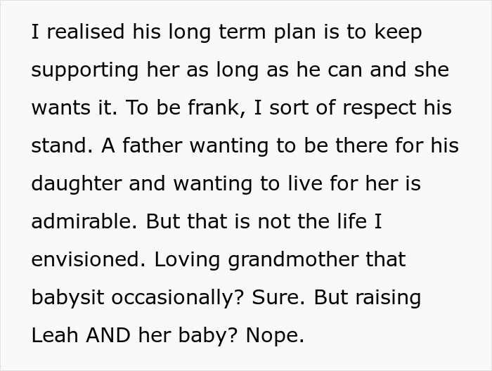 Text discussing a woman’s refusal to sacrifice her life for a baby leading to the end of her marriage and family issues. Text discussing a woman’s refusal to sacrifice her life for a baby leading to the end of her marriage and family issues.