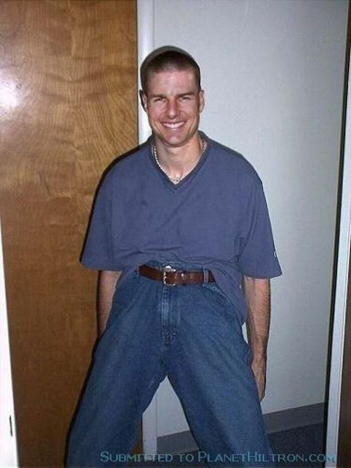 Tom Cruise photoshopped to look like an ordinary person