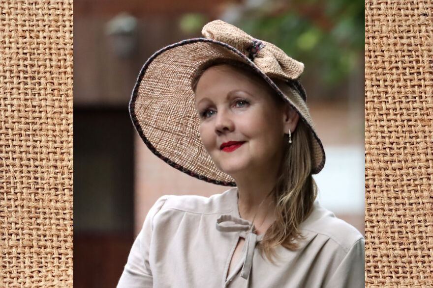 A Hat Made From A Burlap Sack