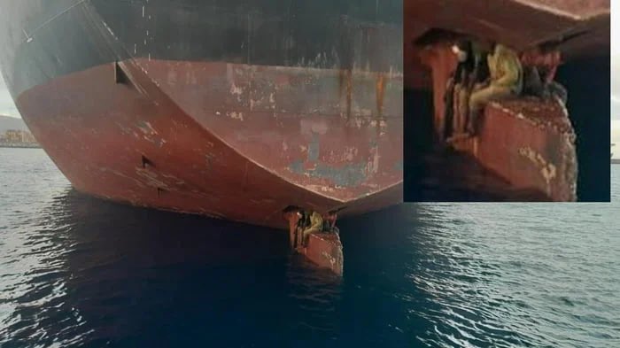 In 2022, Three Men Survived An 11-Day Journey From Nigeria To The Canary Islands By Sitting On The Rudder Of A Ship