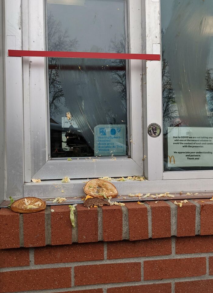 Took My Kids To McDonald's Drive Thru. I'm Guessing The Person In The Car In Front Of Me Asked For No Pickles