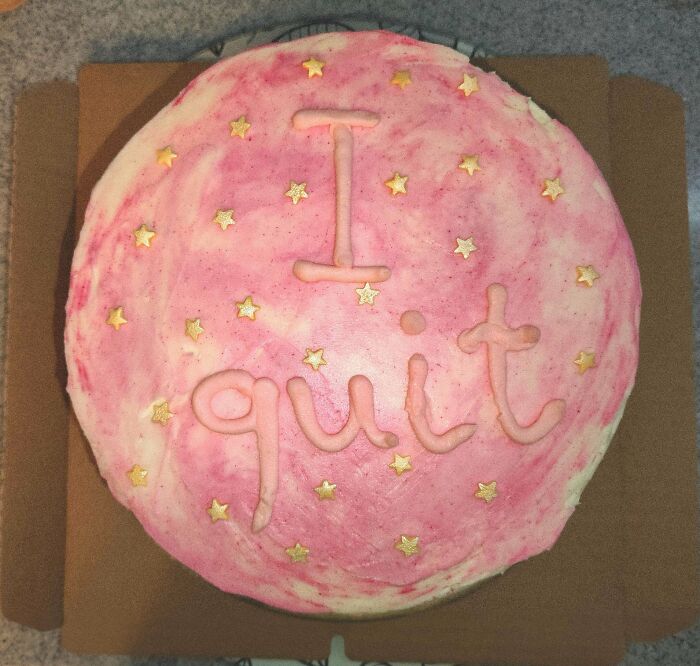 Made A Cake For My Last Day At Work