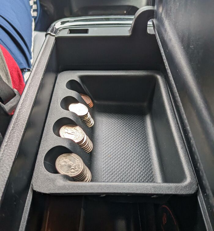 The Coin Holder From The Dodge Charger Fits Perfectly In The Toyota Prius