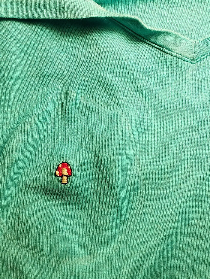 I Was Told You Guys May Enjoy The Way I Fixed This Hole In My Shirt!
