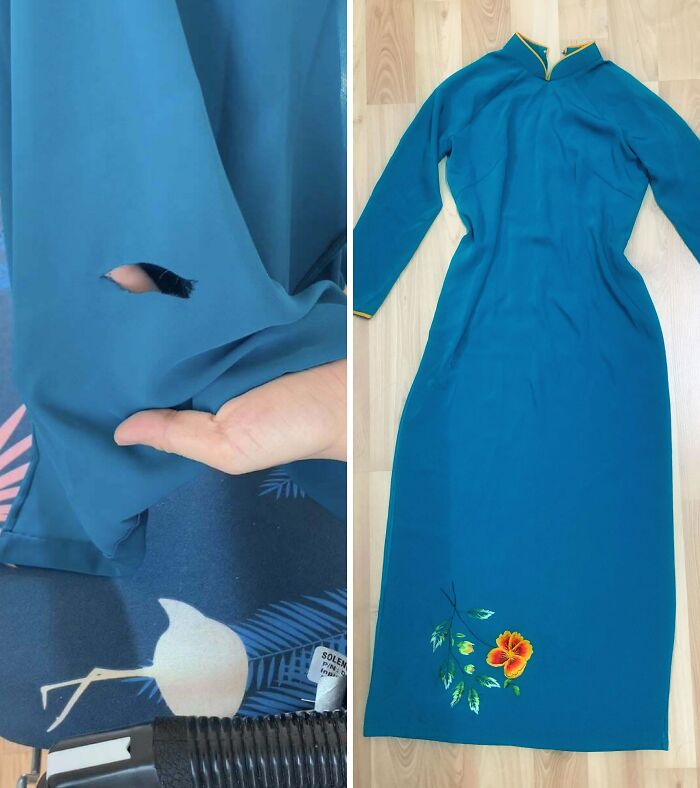 This Is How I Repair My Dress 