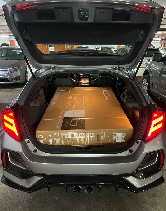 Got This TV In My Civic Hatchback