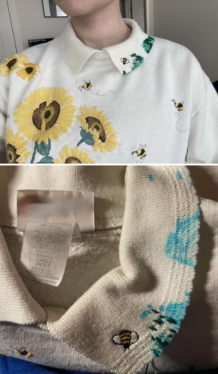 I Got Hair Dye On My Collar. Oh Well, Mending Time!