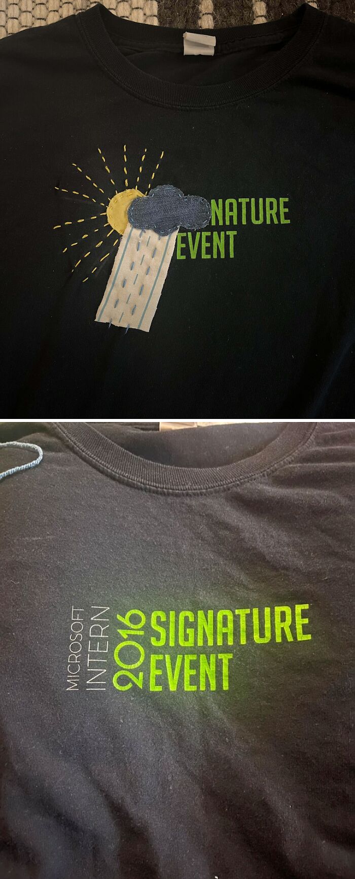 Event Swag Transformation! I Love This Sweatshirt But I Don’t Like Logos On My Clothes, Swipe For The Before