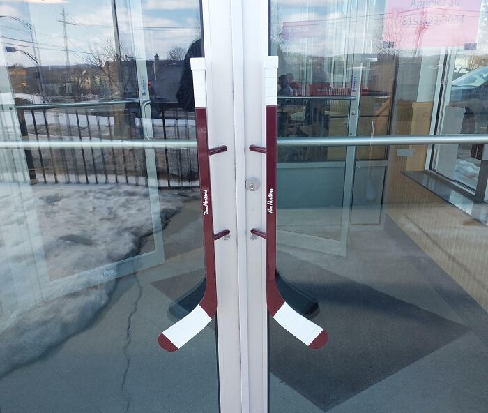 Canada Coffee Shop's Door Handle