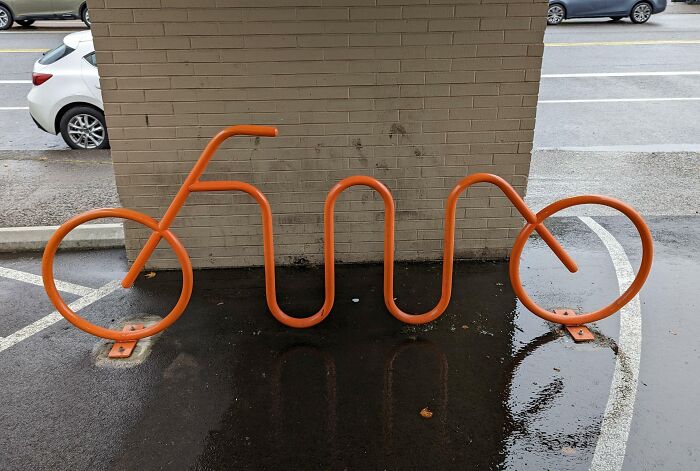 This Bike Rack Shaped Like A Bike