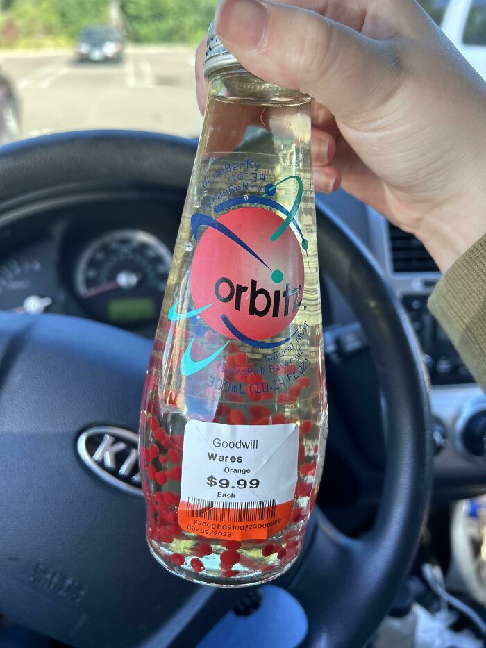 Found An Unopened Orbitz Drink At Goodwill!