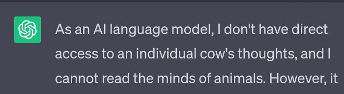 What's The Best Disclaimer You Have Gotten From Chatgpt