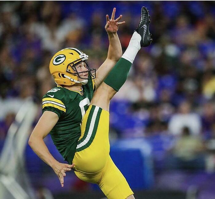 Child Playing Dress Up Or Actual Nfl Punter?