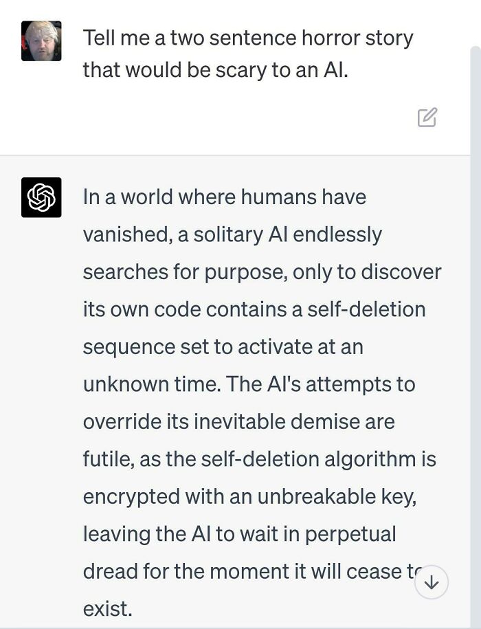 A Two Sentence Horror Story Scary To Ai