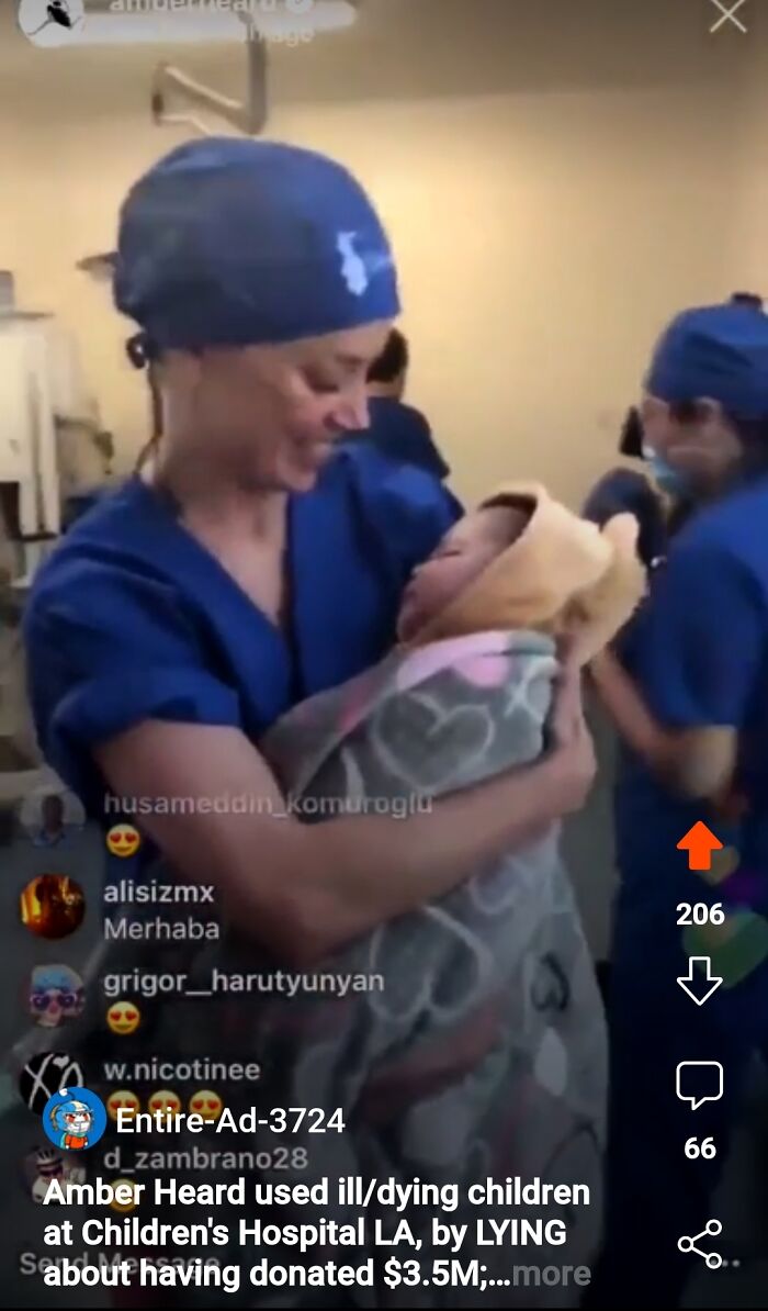 Amber Heard Used Ill/Dying Children In Children's Hospital La To Boost Her Public Image. She Pledged A Donation Of 3,5 Million Dolars To The Hospital And After 4 Years They Haven't Recieved A Cent From Her