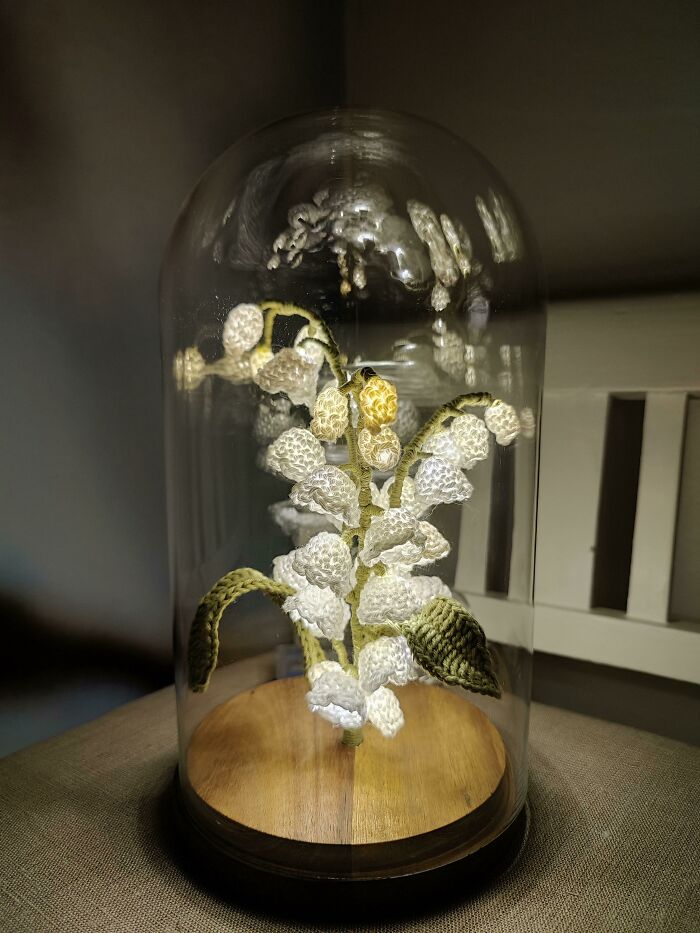 Regalo para mi sobrina. Lamparita de lirios del valle