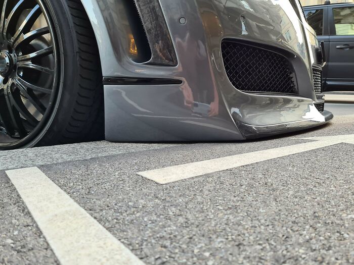 Saw A Bentley Parked Like This In Zurich And It Immediately Gave Me Anxiety