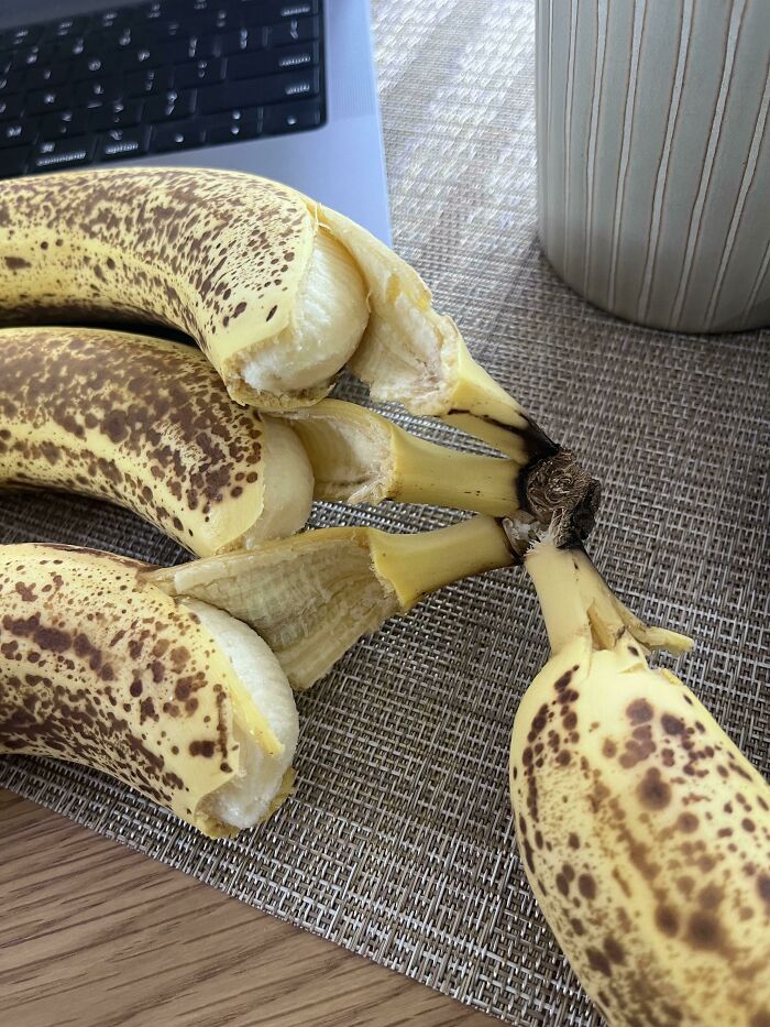 I Tried To Take A Banana Off The Bunch And Opened Up The 3 Others