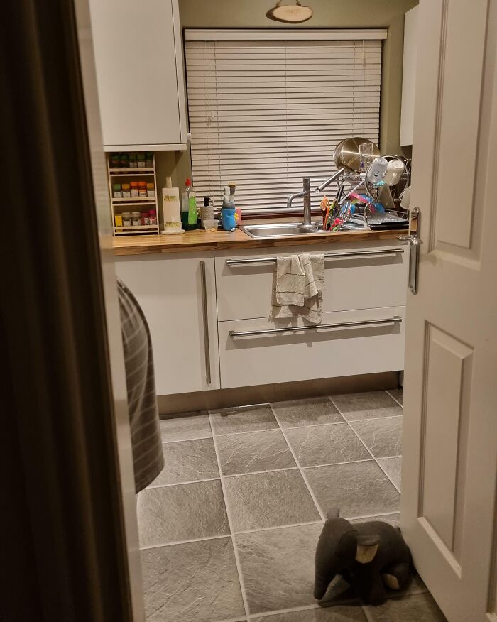 I Think My Wife Forgot She Was 7 And A Half Months Pregnant When She Tried To Hide So She Could Jump Out And Scare Me