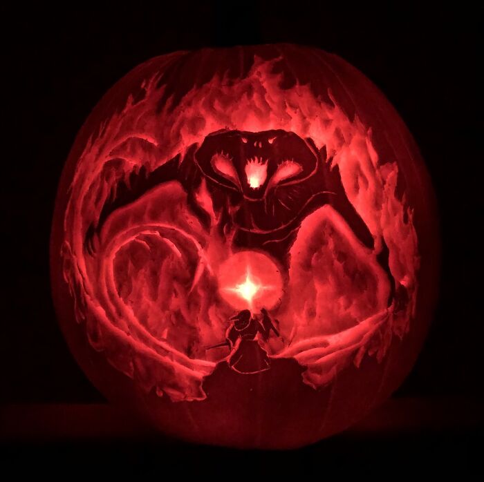 My Gandalf & The Balrog Pumpkin