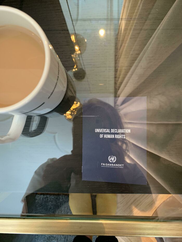 My Hotel Has The Universal Declaration Of Human Rights Next To The Bed Instead Of A Bible