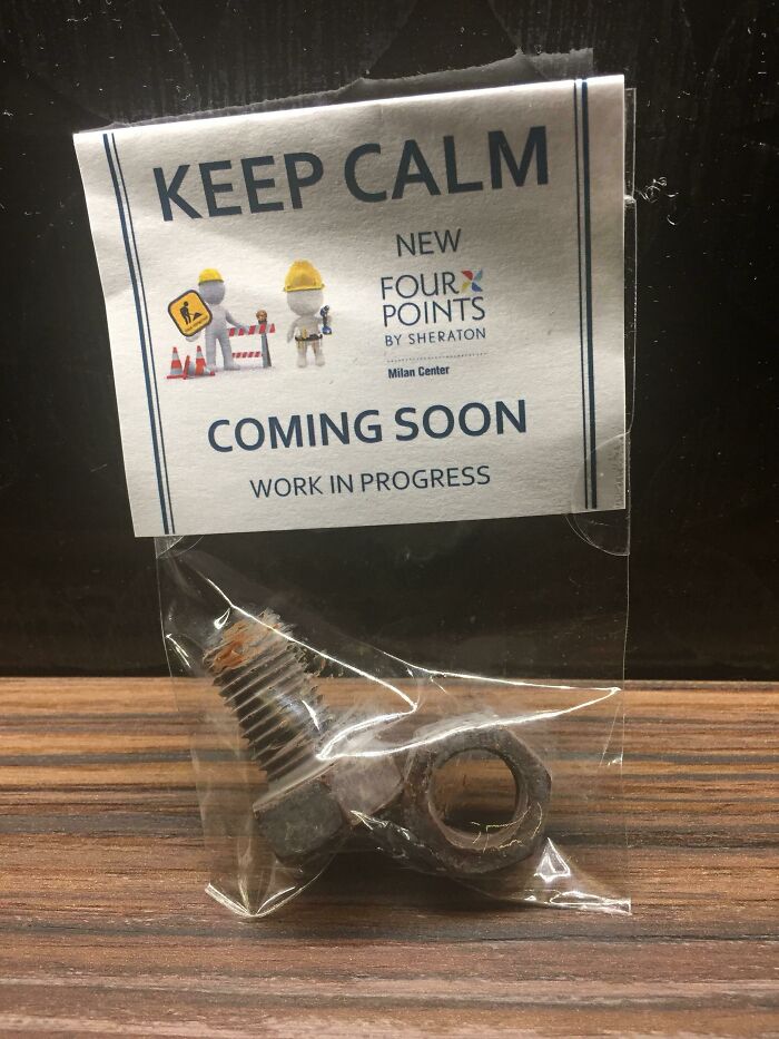 Received Chocolate From Hotel For Inconvenience Caused By Construction