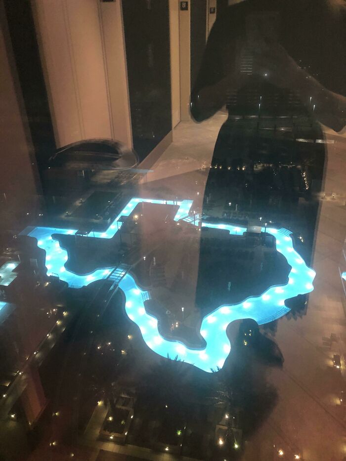 My Hotel In Tx Has A Tx Shaped Lazy River