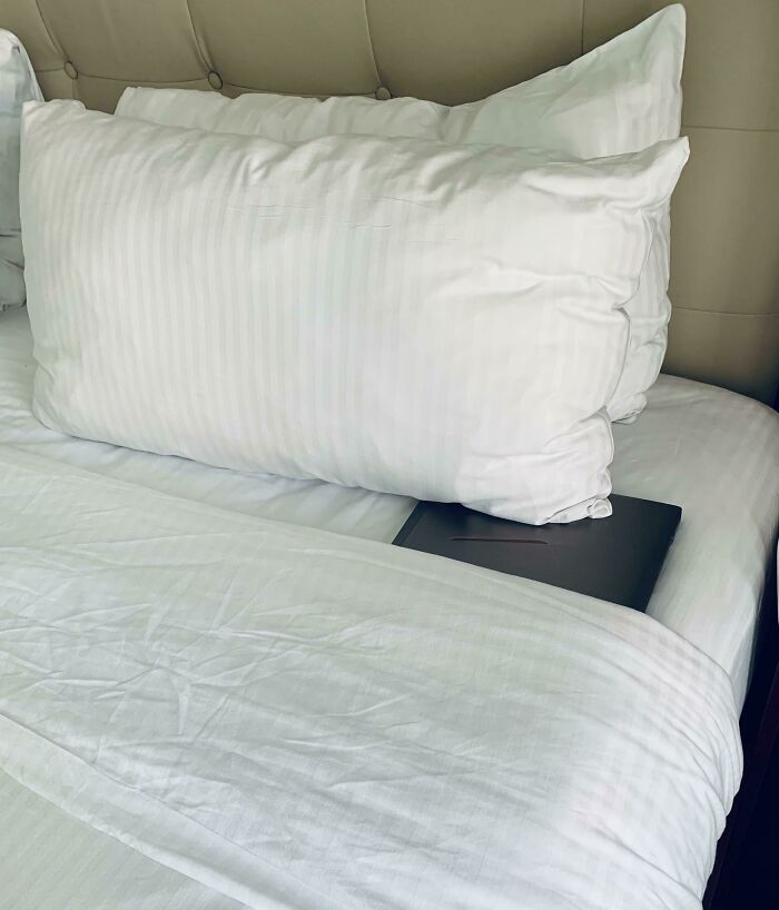 Housekeeping Tucked My Laptop In When They Made The Bed