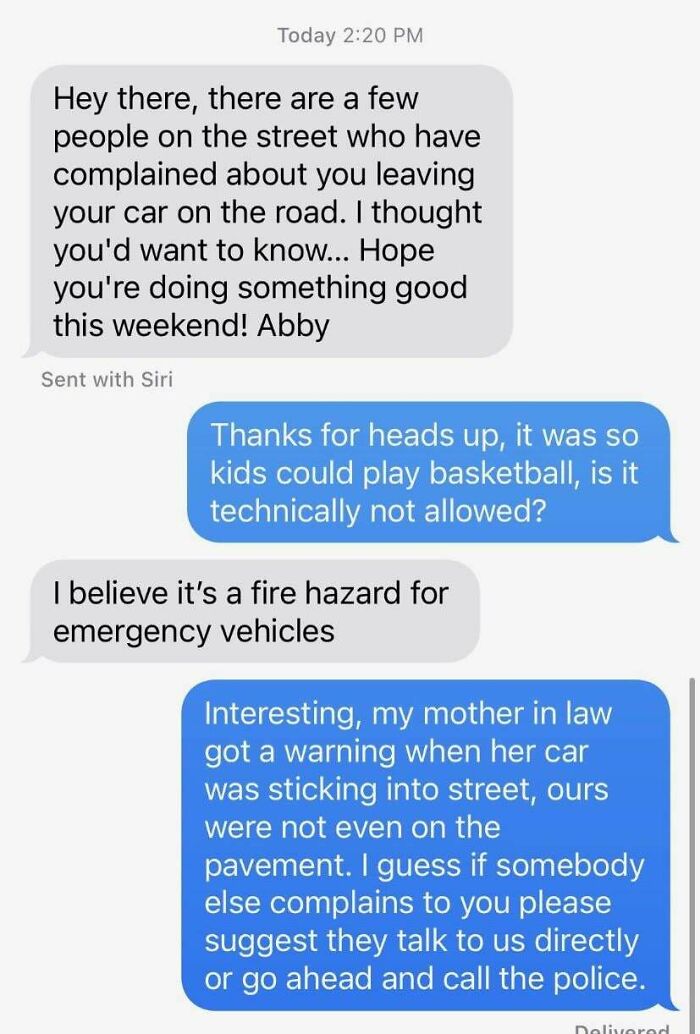 Our Local Neighborhood Karen Was "Worried" About Our Car In Front Of Our Home. Found In Today's Local Paper. Cops Took Care Of Saying "F You Karen" On Our Behalf