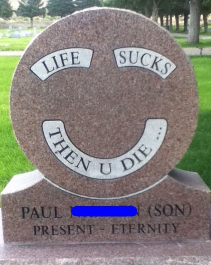 Found This Tombstone At A Cemetery In Salt Lake City, Ut