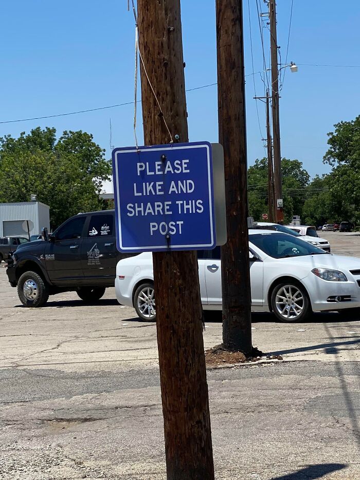 Just Doing What The Sign Says