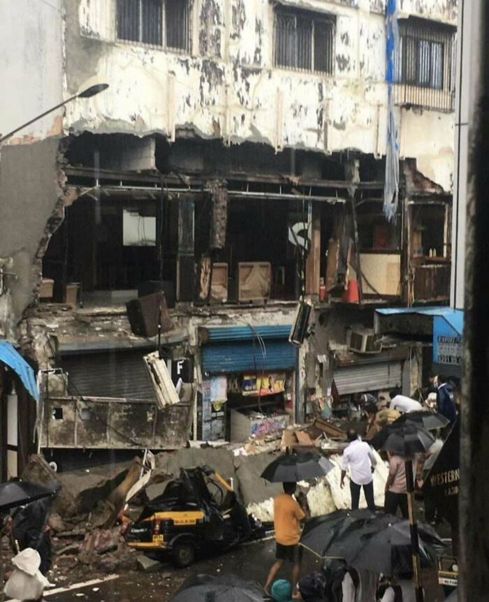 Mumbai Is Filled With Outdated, Poorly Constructed And Ugly Buildings And One Of Those Buildings Just Collapsed Due To 2 Weeks Of Rain