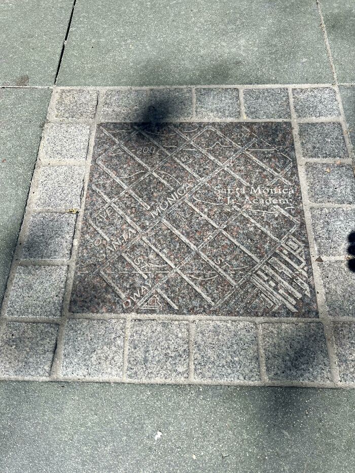 My City (Santa Monica) Uses Pavers With Street Maps