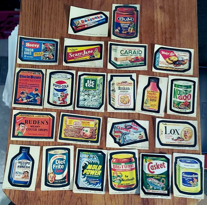 I Am Old Enough To Have Collected These In Grade School. I Believe They Were Called Wacky Packs